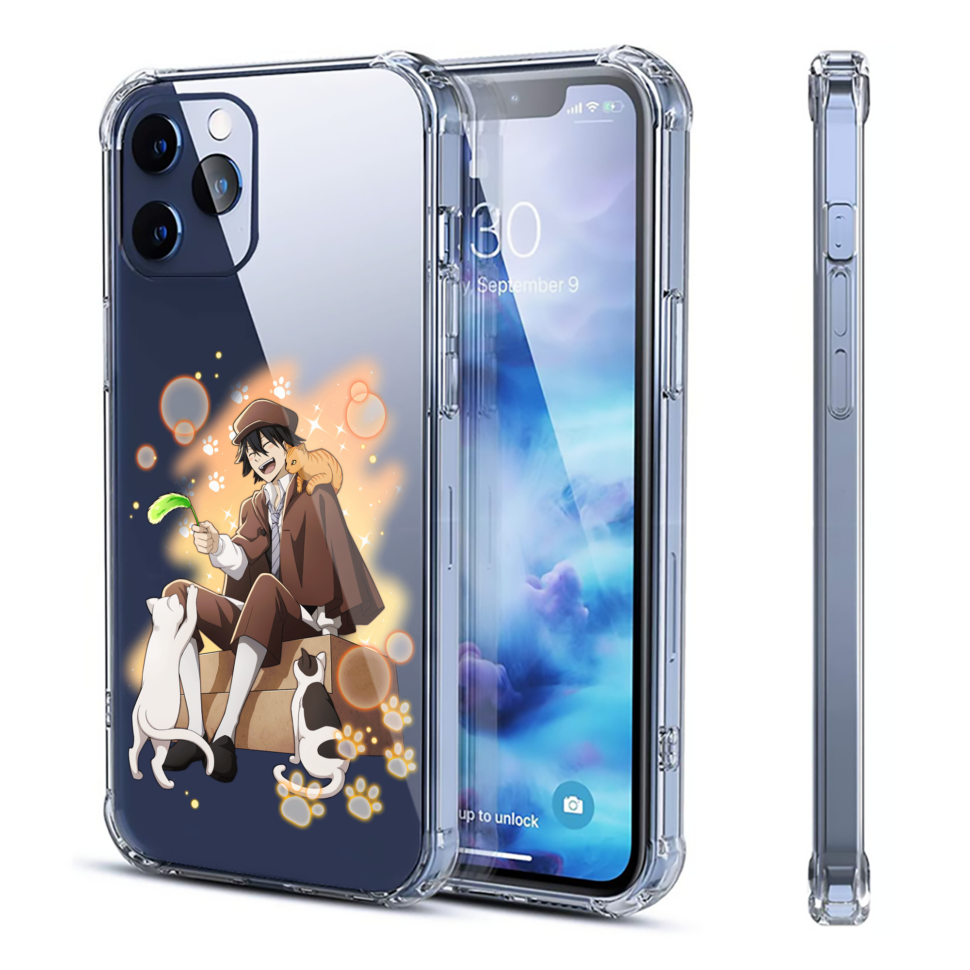 （画像用） 文豪ストレイドッグス Bungo Stray Dogs 【iPhone 12シリーズ対応】透明スマホケース（クリアソフトケース）